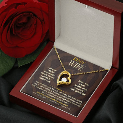 S165 - You Are The Answer I Never Knew I Needed – Forever Love Necklace From Husband
