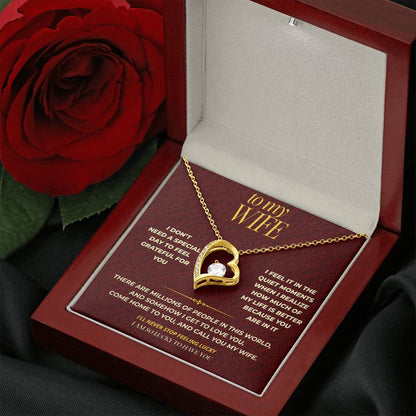 S112 - You Make Me Feel Lucky Every Day – Forever Love Necklace From Husband