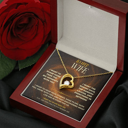 S140 - You Are The One I Want To Share Life With – Forever Love Necklace From Husband
