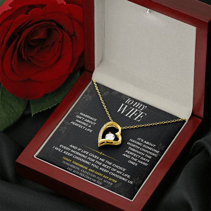 S91 - I’ll Keep Choosing Us – Forever Love Necklace From Husband