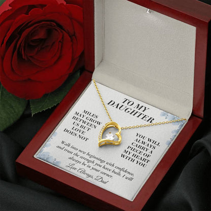 C144 - The Love Between A Father And Daughter Becomes A Legacy That Lives Beyond Every Season - Forever Love Necklace