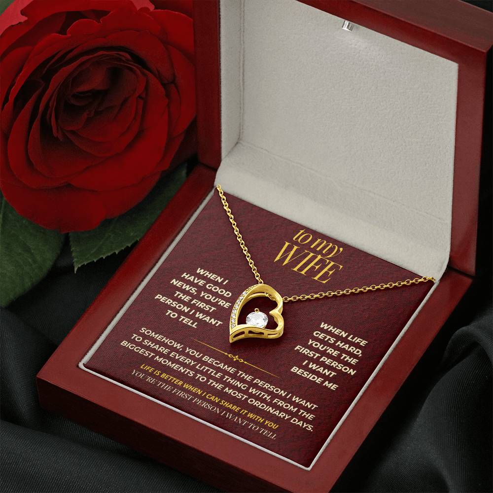 S111 - You’re The One I Want To Tell Everything To – Forever Love Necklace From Husband