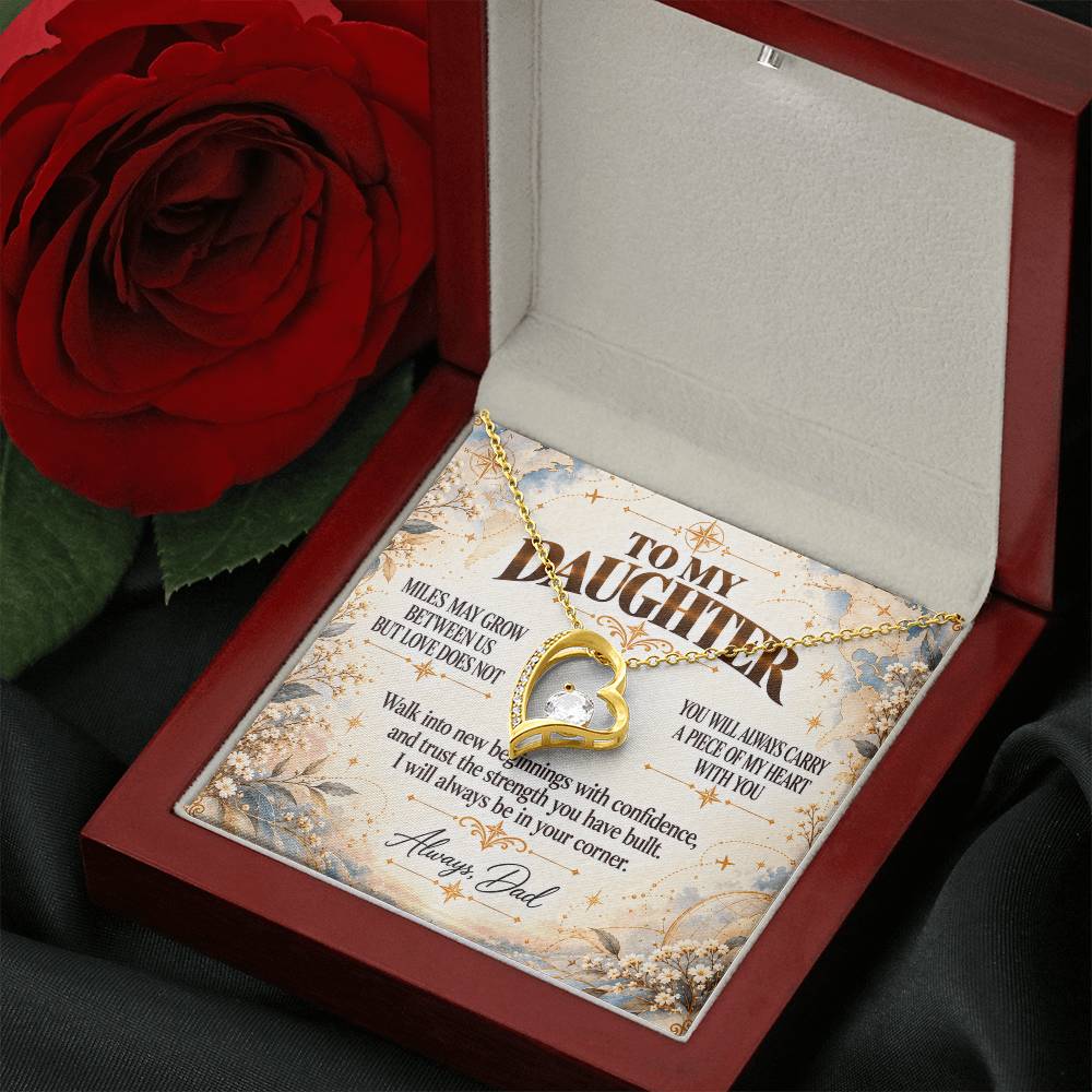 C394 - The Love Between A Father And Daughter Becomes A Legacy That Lives Beyond Every Season - Forever Love Necklace