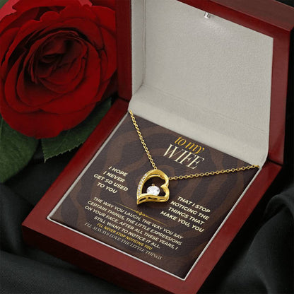 S164 - I Promise To Keep Loving The Little Things About You – Forever Love Necklace From Husband