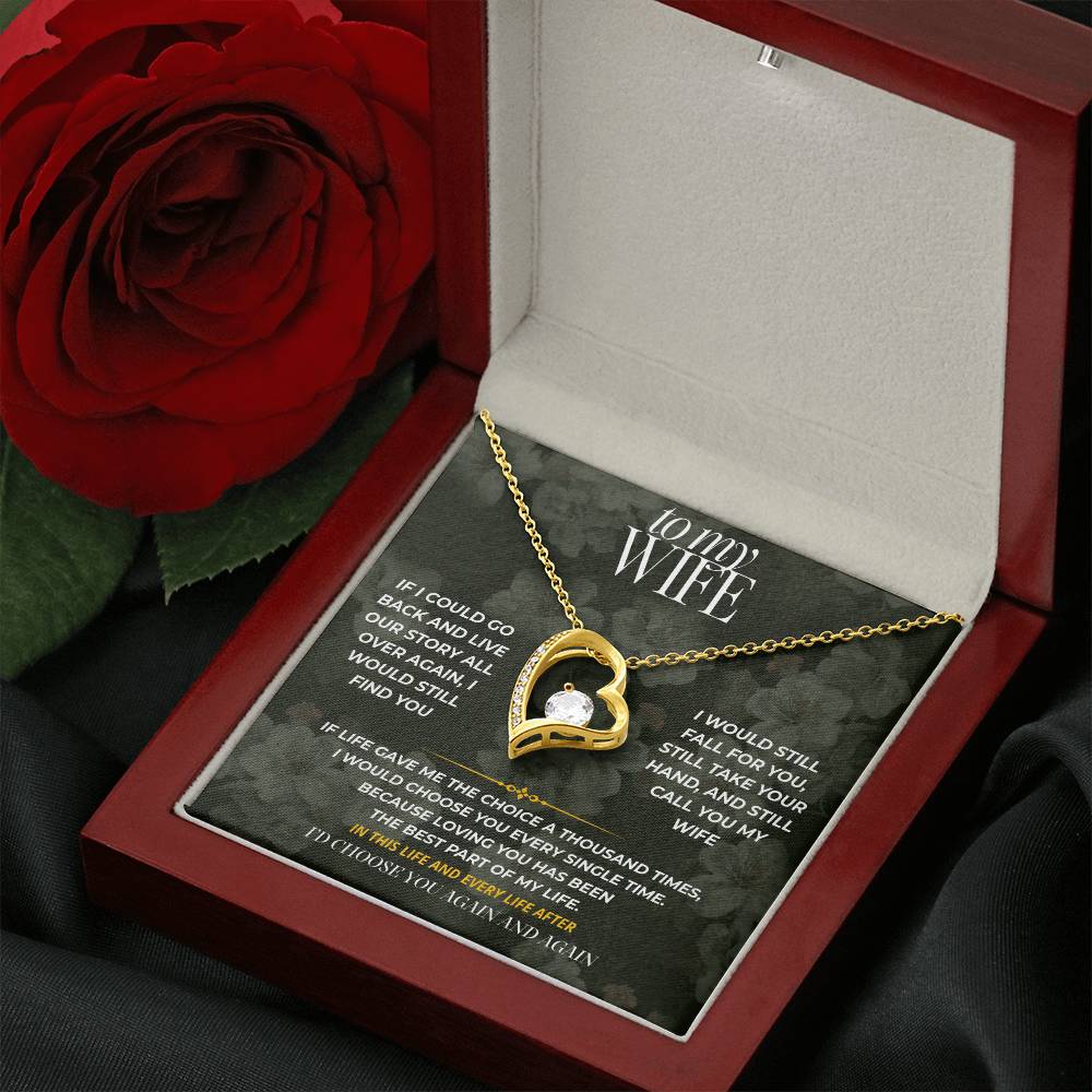 S76 - I’d Choose You Again And Again – Forever Love Necklace From Husband