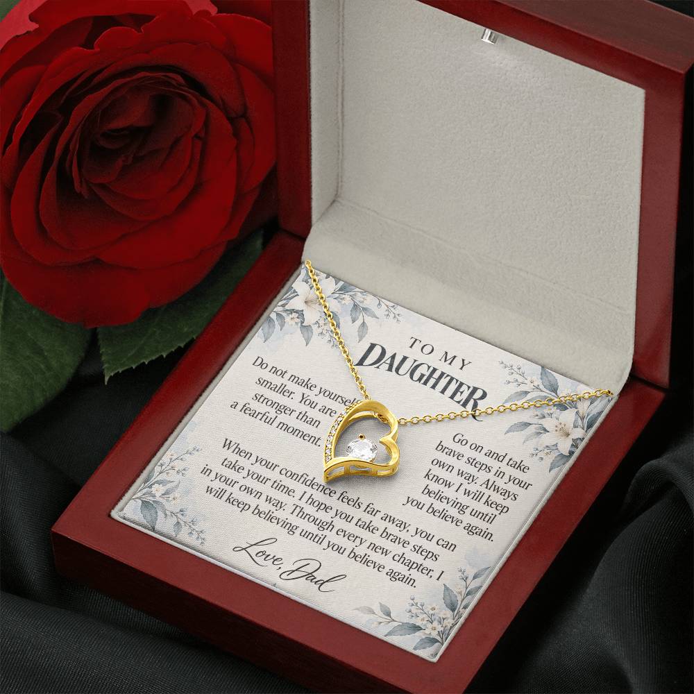 C602 - The Brave Heart You Carry And A Promise To Carry Into New Chapters - Forever Love Necklace