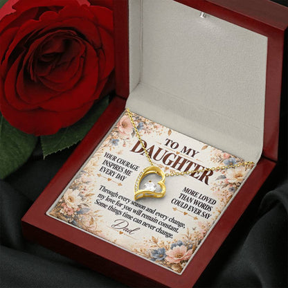 C348 - Your Story Is Only Beginning And I Will Always Be Proud To Watch You Write Every Chapter - Forever Love Necklace
