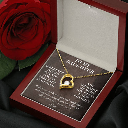 C164 - My Love Will Be Your Quiet Home Wherever Your Journey Takes You - Forever Love Necklace