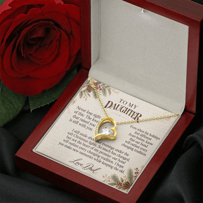 C559 - The Christmas Lights We Shared And A Memory That Time Cannot Take Away - Forever Love Necklace