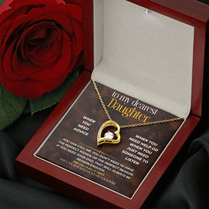 S258 - You Can Always Count On Your Dad – Forever Love Necklace From Dad