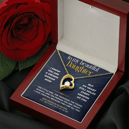 S270 - You Are The Little Girl I Carry In My Heart – Forever Love Necklace From Dad