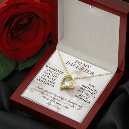 C139 - May You Always Choose The Life That Makes Your Heart Feel Free Brave And Fully Alive - Forever Love Necklace