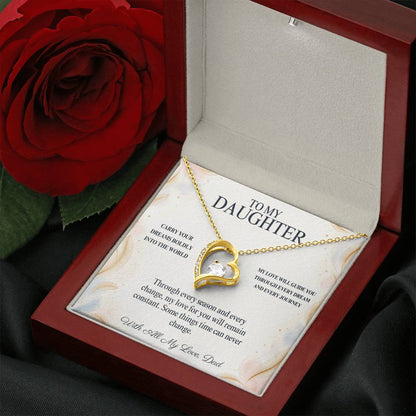 C93 - Wherever Tomorrow Leads You Remember You Have Already Made Your Dad Incredibly Proud - Forever Love Necklace