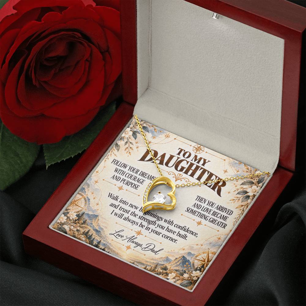 C384 - When You Feel Lost Remember The Love That Raised You Will Always Help Guide You Home - Forever Love Necklace
