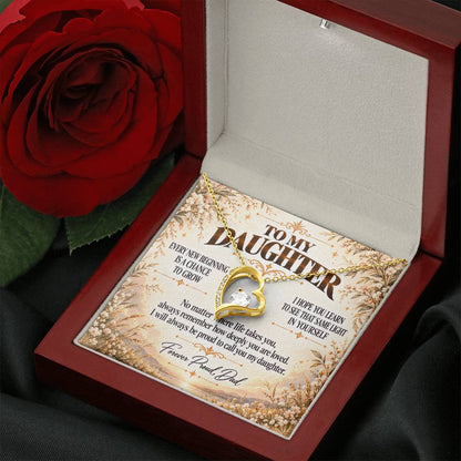 C391 - My Arms May Not Always Reach You But My Love Will Never Stop Holding You - Forever Love Necklace