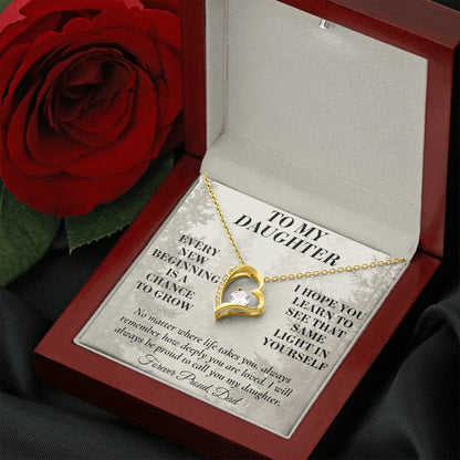 C191 - My Arms May Not Always Reach You But My Love Will Never Stop Holding You - Forever Love Necklace