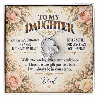 C404 - You Will Forever Be My Little Girl And One Of The Greatest Blessings Of My Life - Forever Love Necklace