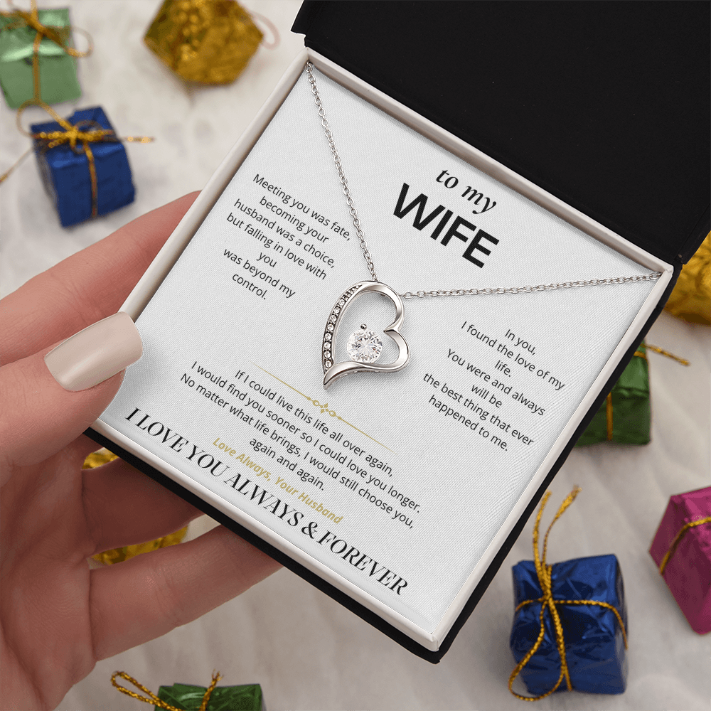 S1 - I'd Choose You Again – Forever Love Necklace From Husband