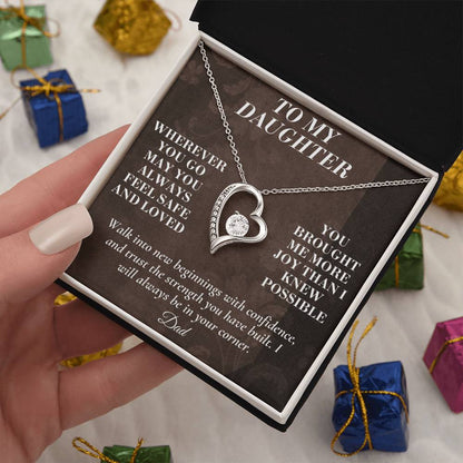 C164 - My Love Will Be Your Quiet Home Wherever Your Journey Takes You - Forever Love Necklace