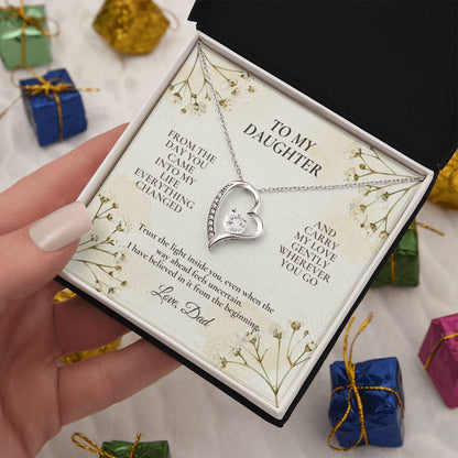 C115 - Never Doubt How Much Joy You Brought Into My Life From The Day You Arrived - Forever Love Necklace