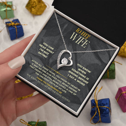 S159 - You’re The Person Who Knows My Heart – Forever Love Necklace From Husband