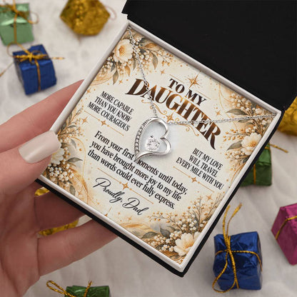 C342 - You Have A Heart Worth Protecting A Voice Worth Using And Dreams Worth Chasing - Forever Love Necklace