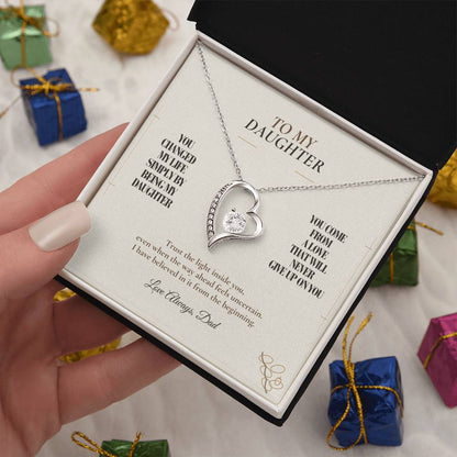 C120 - You Made Me A Better Man Simply By Giving Me The Honor Of Being Your Dad - Forever Love Necklace