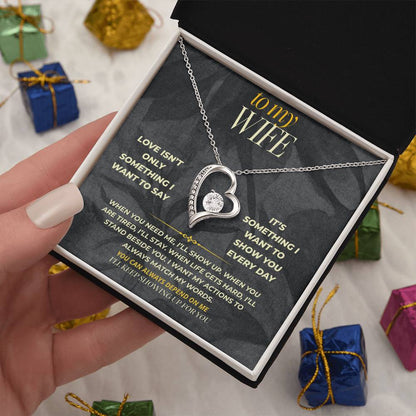 S160 - I’ll Keep Showing Up For You – Forever Love Necklace From Husband