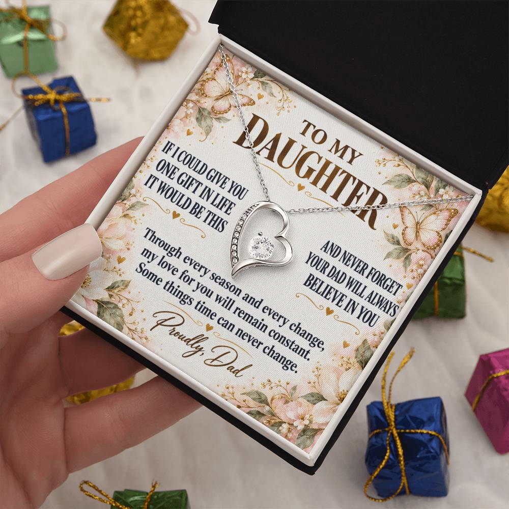 C278 - Dad’s Love Is A Promise That Time Distance And Change Can Never Break - Forever Love Necklace