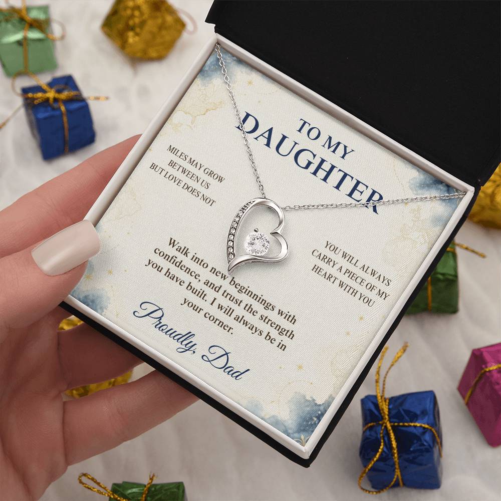 C94 - The Love Between A Father And Daughter Becomes A Legacy That Lives Beyond Every Season - Forever Love Necklace