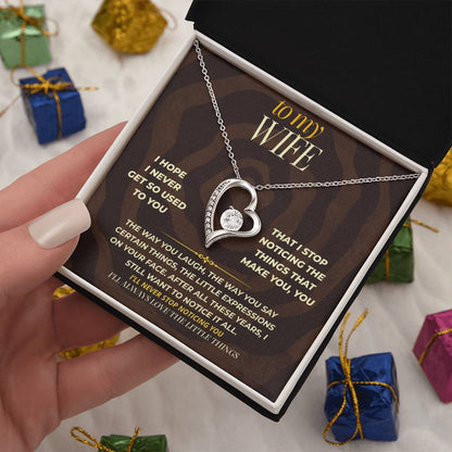 S164 - I Promise To Keep Loving The Little Things About You – Forever Love Necklace From Husband