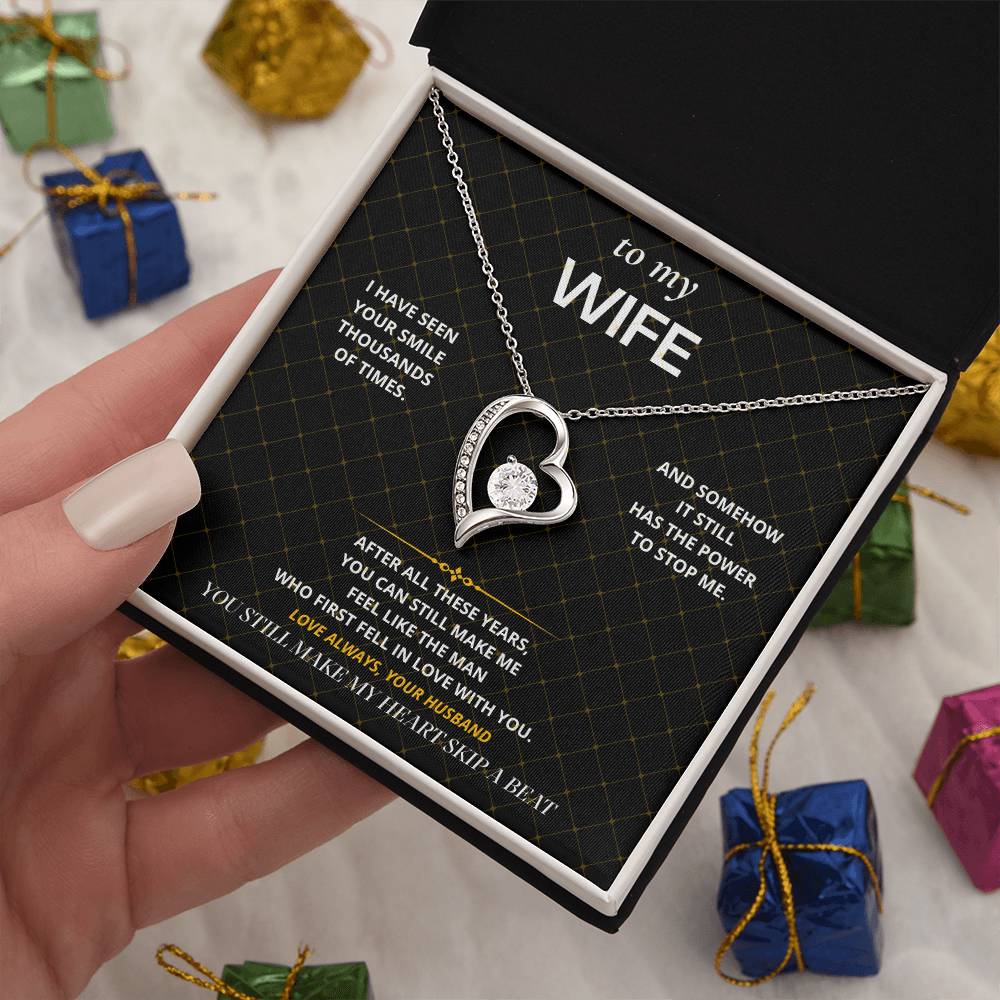 S43 - My Heart Still Skips A Beat – Forever Love Necklace From Husband