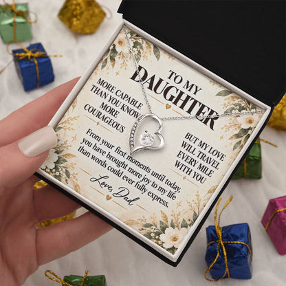 C267 - You Are More Capable More Courageous And More Loved Than You Could Ever Imagine - Forever Love Necklace