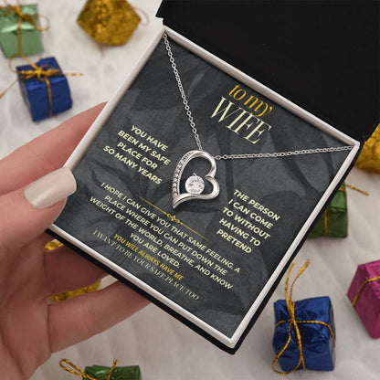 S156 - I Want To Be Your Safe Place Too – Forever Love Necklace From Husband