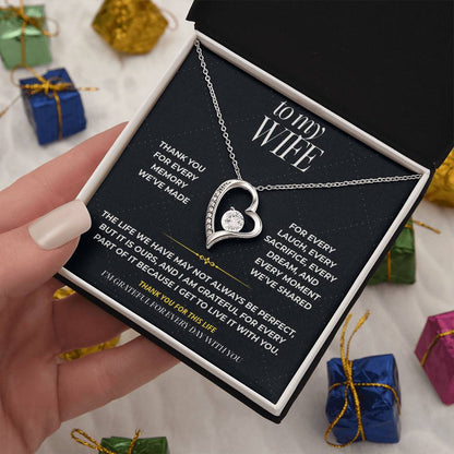 S98 - Thank You For Our Beautiful Life – Forever Love Necklace From Husband