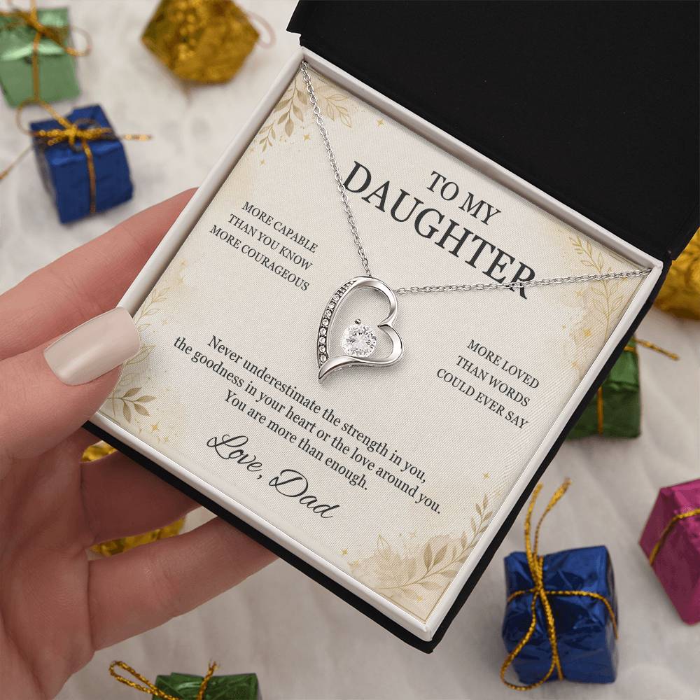 C17 - You Are More Capable More Courageous And More Loved Than You Could Ever Imagine - Forever Love Necklace