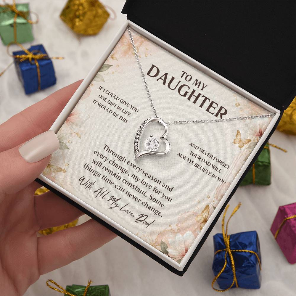 C53 - If I Could Give You One Gift It Would Be To See Yourself Through My Eyes - Forever Love Necklace