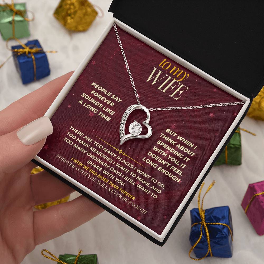 S172 - You’re The Reason Forever Doesn’t Feel Long Enough – Forever Love Necklace From Husband