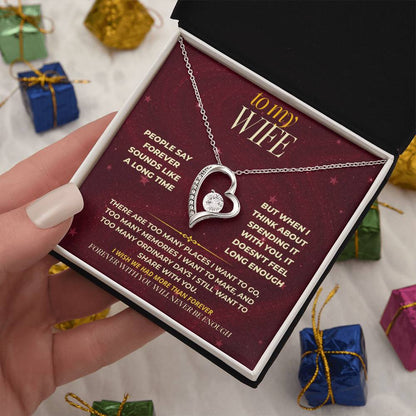S172 - You’re The Reason Forever Doesn’t Feel Long Enough – Forever Love Necklace From Husband