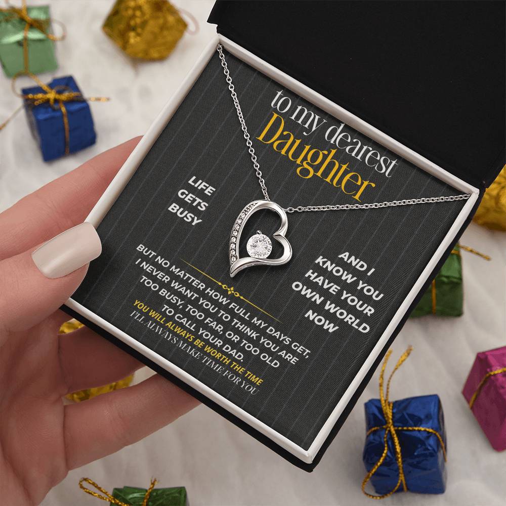 S263 - I’ll Always Make Time For You – Forever Love Necklace From Dad