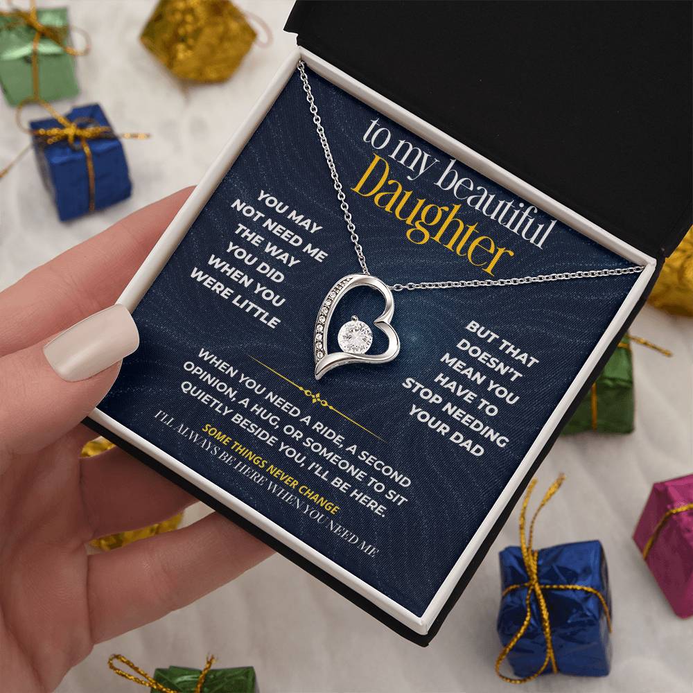 S271 - I’ll Always Be There When You Need A Dad – Forever Love Necklace From Dad