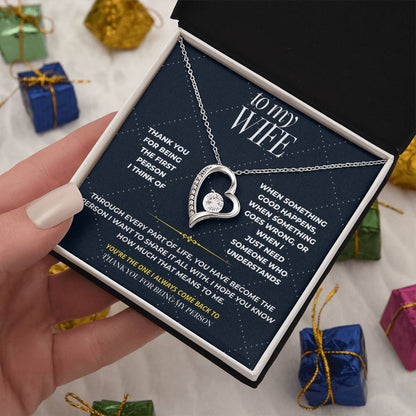 S104 - Thank You For Being My Person – Forever Love Necklace From Husband