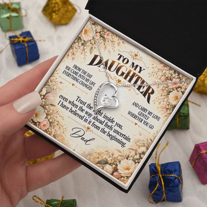C340 - If You Ever Forget How Special You Are Remember Dad Has Never Forgotten For A Single Day - Forever Love Necklace