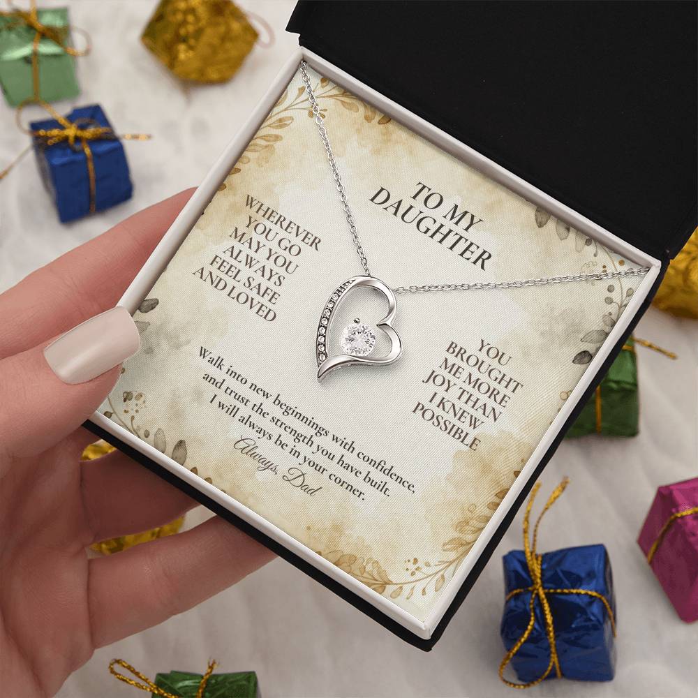 C114 - My Love Will Be Your Quiet Home Wherever Your Journey Takes You - Forever Love Necklace
