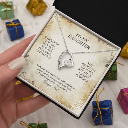 C114 - My Love Will Be Your Quiet Home Wherever Your Journey Takes You - Forever Love Necklace
