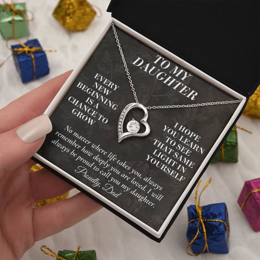 C165 - Never Doubt How Much Joy You Brought Into My Life From The Day You Arrived - Forever Love Necklace
