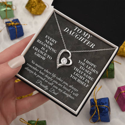 C165 - Never Doubt How Much Joy You Brought Into My Life From The Day You Arrived - Forever Love Necklace