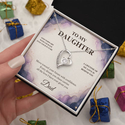 C36 - Every Step You Take Into Your Future Carries A Lifetime Of My Love Behind You - Forever Love Necklace