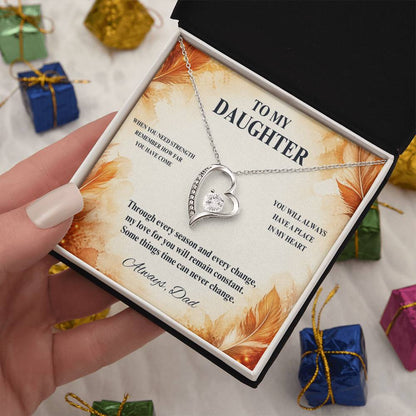 C58 - When You Need Strength Remember You Come From A Love That Never Gives Up On You - Forever Love Necklace