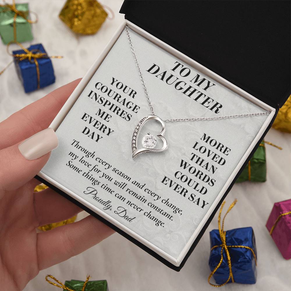 C198 - Your Story Is Only Beginning And I Will Always Be Proud To Watch You Write Every Chapter - Forever Love Necklace